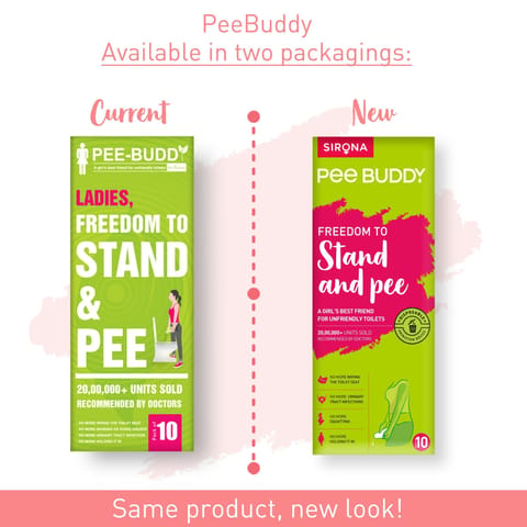 PeeBuddy - Disposable, Portable Female Urination Device for Women - 10 Funnels