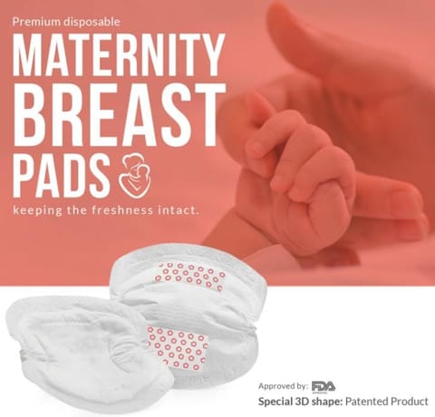 Disposable Maternity and Nursing Breast Pads for Women - 12 Pads