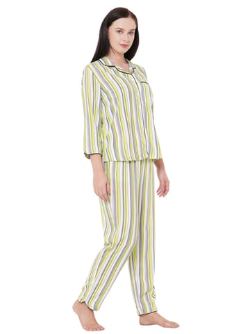Mystere Paris Classic Striped Pyjama Set