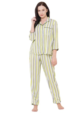 Mystere Paris Classic Striped Pyjama Set