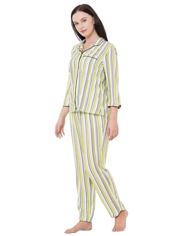 Mystere Paris Classic Striped Pyjama Set