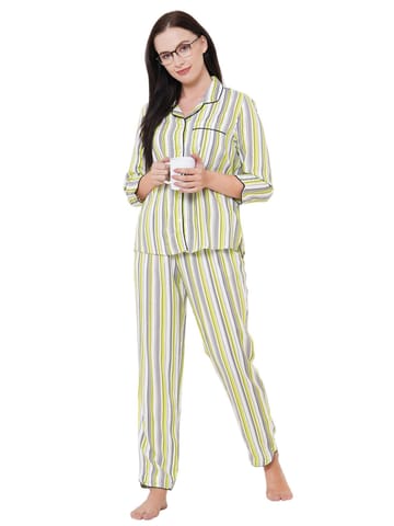 Mystere Paris Classic Striped Pyjama Set