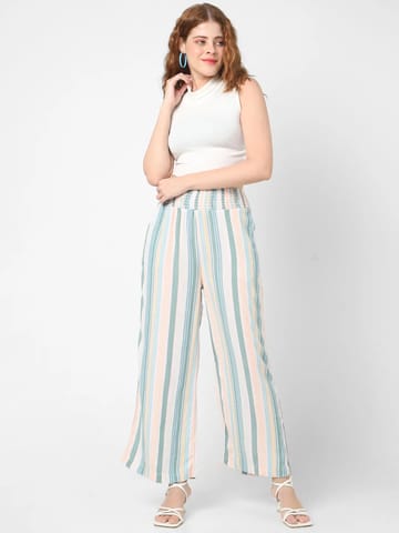Mystere Paris Multicolour Striped Lounge Pants