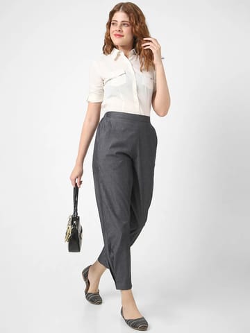 Mystere Paris Classy Solid Straight Fit Lounge Pants