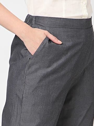 Mystere Paris Classy Solid Straight Fit Lounge Pants