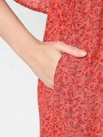 Mystere Paris Ruby Floral Printed Maternity Dress
