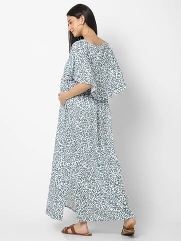 Mystere Paris Floral Printed Maternity Dress