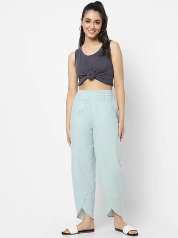 Mystere Paris Cotton Mineral Blue Lounge Pants