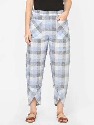 Mystere Paris Cotton Checks Loung Pants