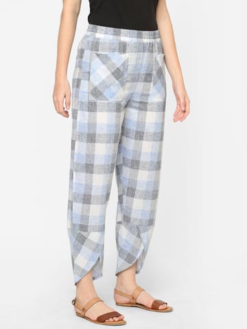 Mystere Paris Cotton Checks Loung Pants