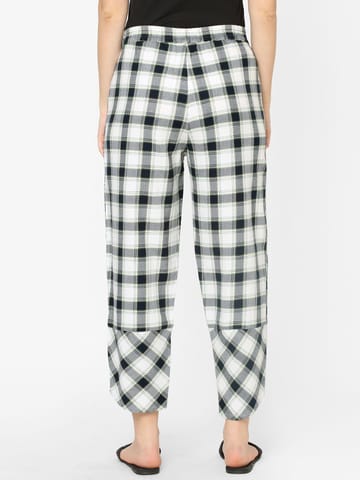 Mystere Paris Cute Checked Loung Pants