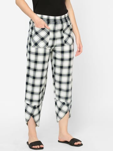 Mystere Paris Cute Checked Loung Pants