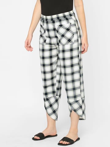 Mystere Paris Cute Checked Loung Pants