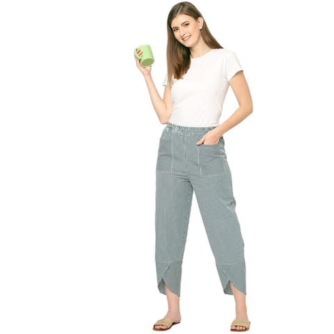 Mystere Paris Comfy Green Checks Lounge Pants
