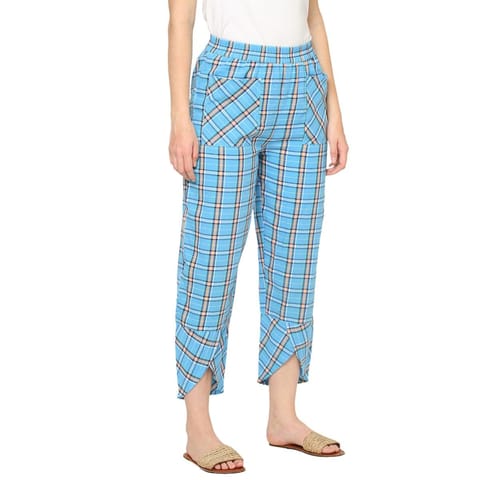 Mystere Paris Blue Checked Lounge Pants