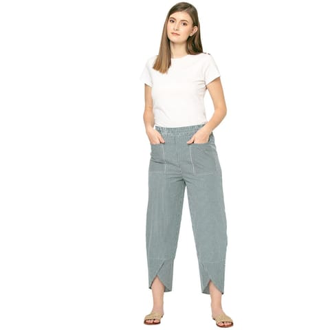 Mystere Paris Comfy Green Checks Lounge Pants