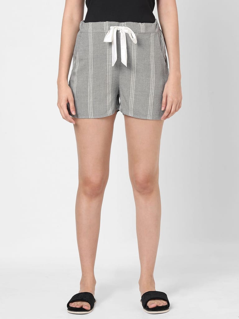 Mystere Paris Classic Striped Lounge Shorts