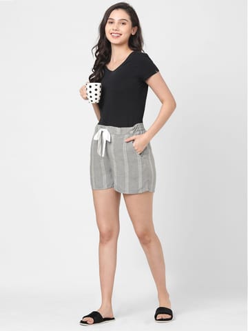 Mystere Paris Classic Striped Lounge Shorts