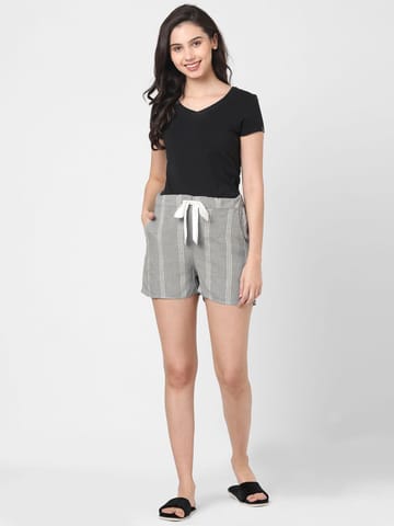 Mystere Paris Classic Striped Lounge Shorts