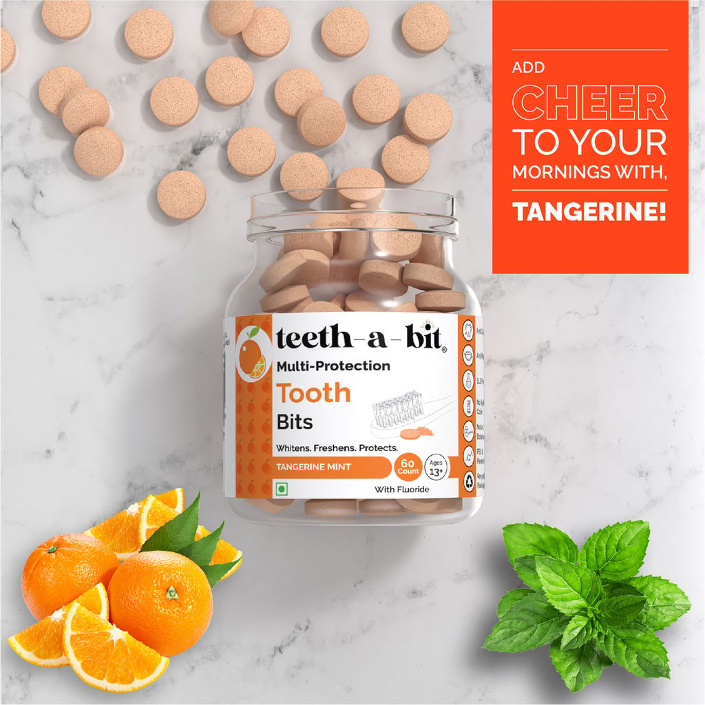 Teeth-a-bit Multiprotection Tooth Bits (Tangerine Mint)