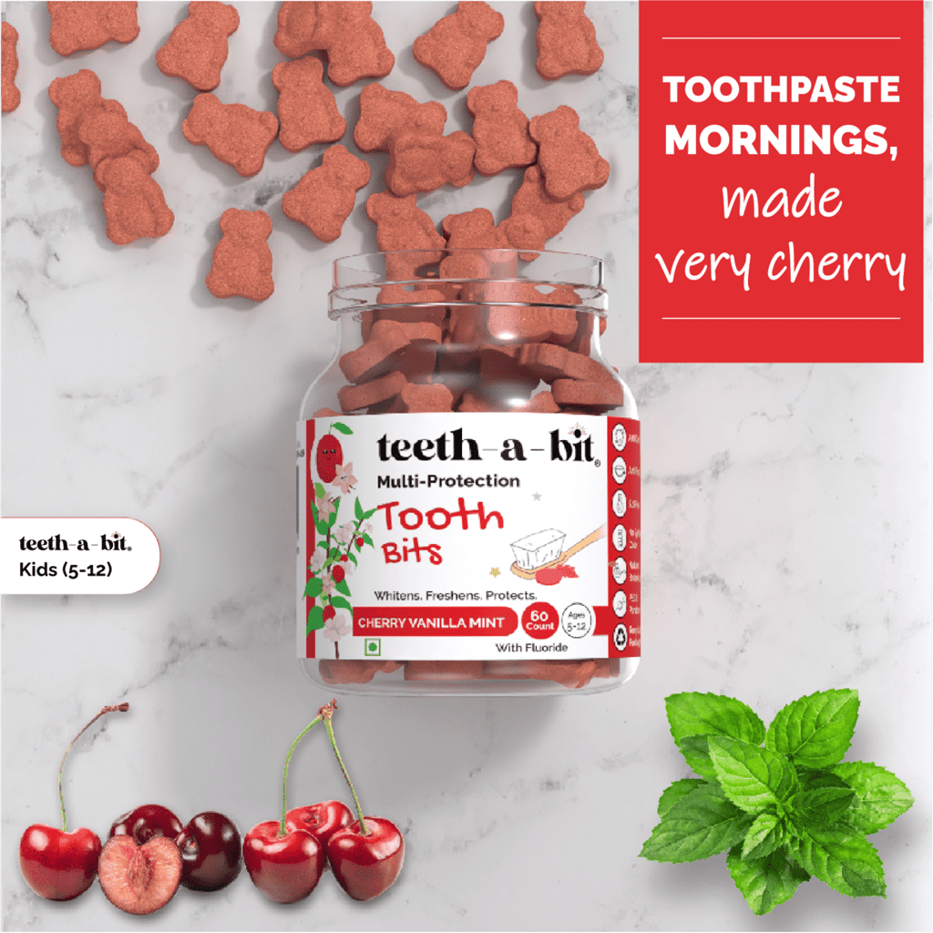 Teeth-a-bit Multiprotection Kids Toothpaste Bits (Cherry Vanilla Mint)