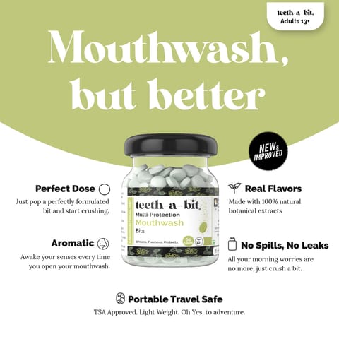 Teeth-a-bit Multiprotection Mouthwash Bits (Cardamom Fennel Mint)