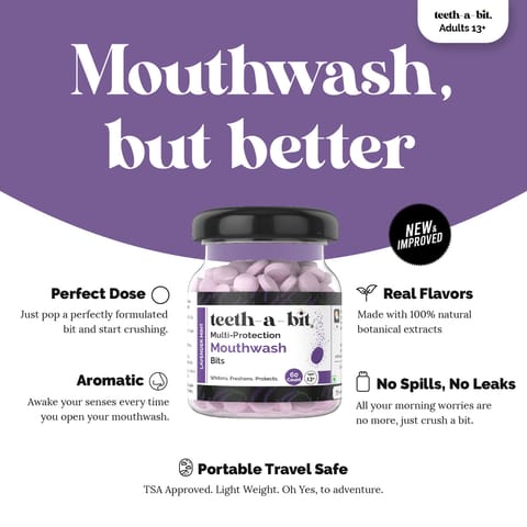 Teeth-a-bit Multiprotection Mouthwash Bits (Lavender Mint)