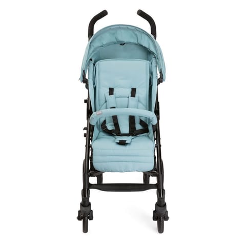 Chicco Lite Way 4 Stroller with 5-Reclining Positions, Pram for Boys and Girls, Trendy Style & Safe Strolling, for Babies (Hydra, Blue)