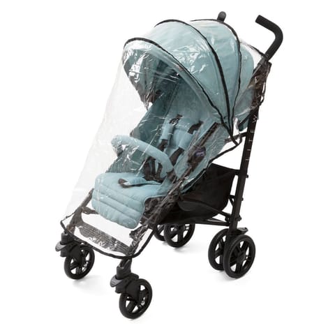 Chicco Lite Way 4 Stroller with 5-Reclining Positions, Pram for Boys and Girls, Trendy Style & Safe Strolling, for Babies (Hydra, Blue)