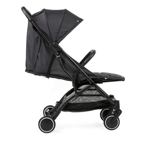Chicco TrolleyMe Stroller, Pram for Boys and Girls, Lightweight & Easy to carry with Trolley function, For Babies 0m+ (Stone, Black)