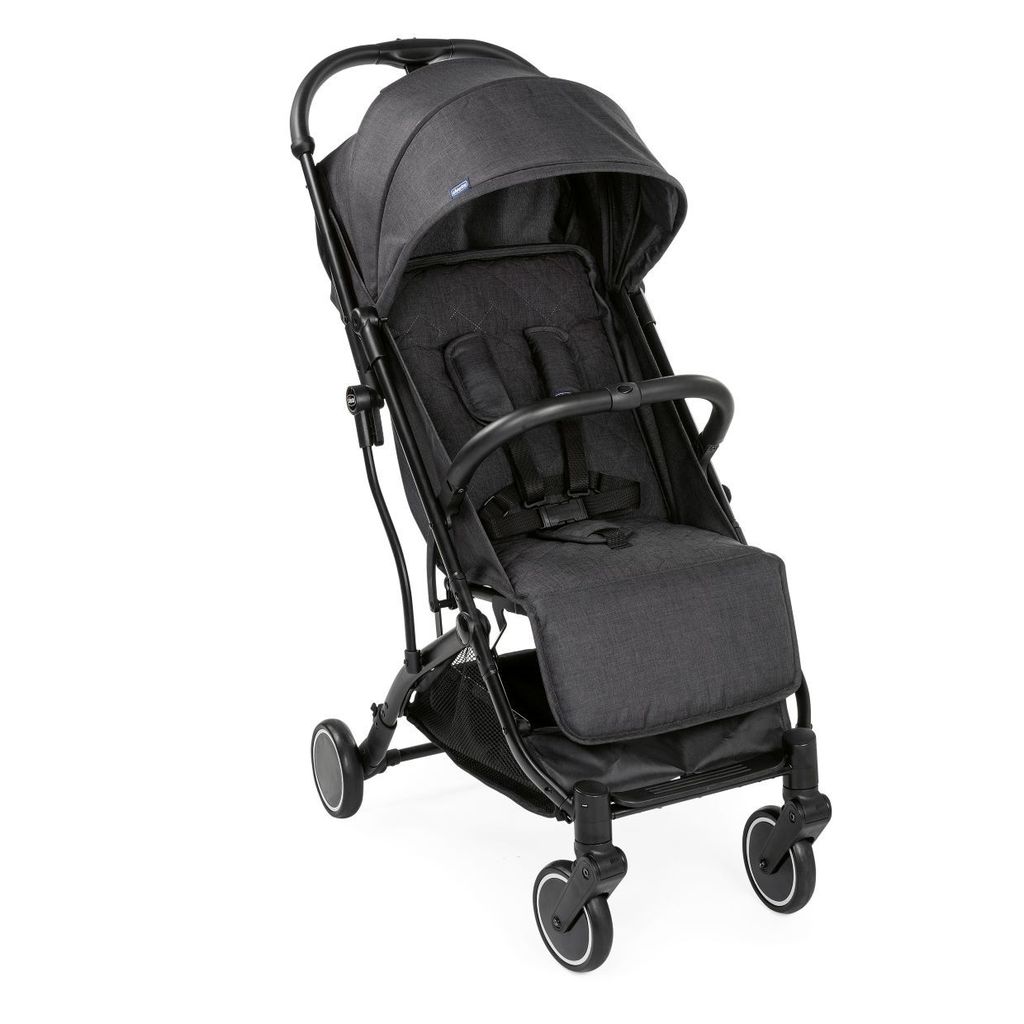 Chicco TrolleyMe Stroller, Pram for Boys and Girls, Lightweight & Easy to carry with Trolley function, For Babies 0m+ (Stone, Black)