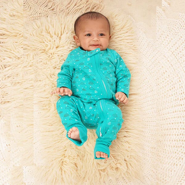 Greendigo Baby Organic Cotton Sleepsuit - Dreamland