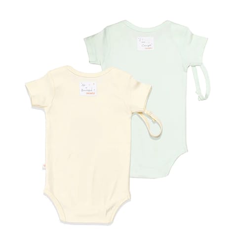 Greendigo Baby Organic Cotton Bodysuits - Seed to Skin Combo 2 - Pack of 2