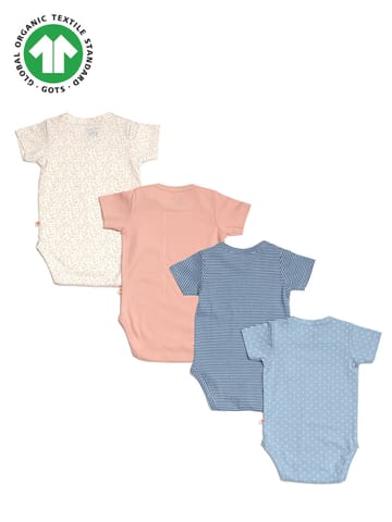 Greendigo Baby Organic Cotton Bodysuits - Pack of 4
