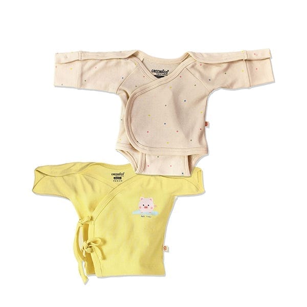 Greendigo Preemie Baby Organic Cotton Bodysuit and Top Set
