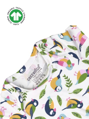 Greendigo Baby Organic Cotton Bodysuit - Tropical Paradise