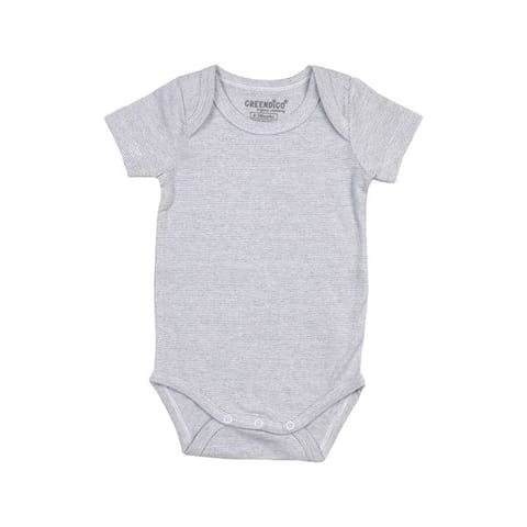 Greendigo Baby Boy Organic Cotton Bodysuits - Twice The Stripes - Pack of 2