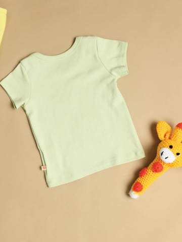 Greendigo Organic Cotton Tshirts for Baby Boys and Baby Girls - Pack of 3