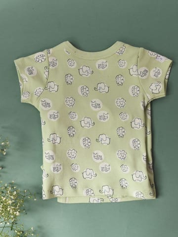 Greendigo Organic Cotton Kimono Style Top for Baby Boys and Baby Girls