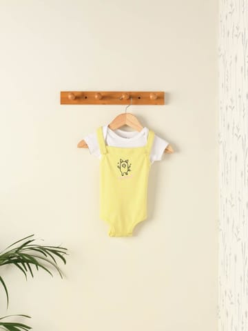 Greendigo Organic Cotton Dungaree for Baby Boys and Baby Girls