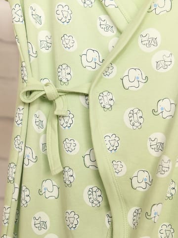 Greendigo Organic Cotton Kimono Style Onesie for baby boys and baby girls