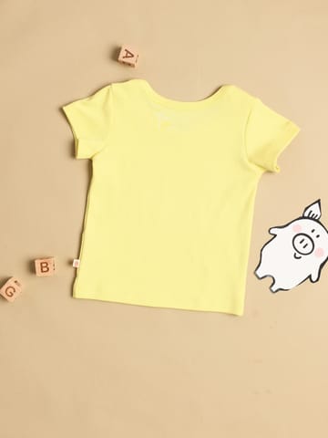 Greendigo Organic Cotton Half Sleeve Round Neck Tshirt for baby boys and baby girls