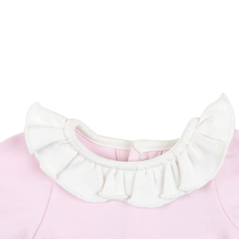 Greendigo Organic Cotton Light Pink Bodysuit for baby girls