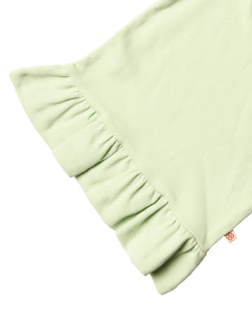 Greendigo Organic Cotton Pastel Green Round Neck Dress for girls