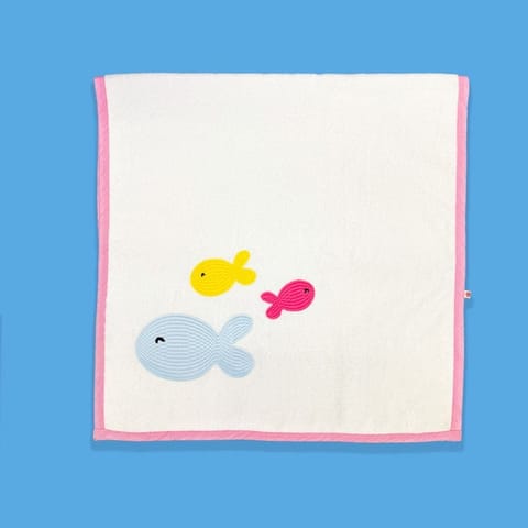 Greendigo Baby Organic Cotton Towel - Fishy Friends