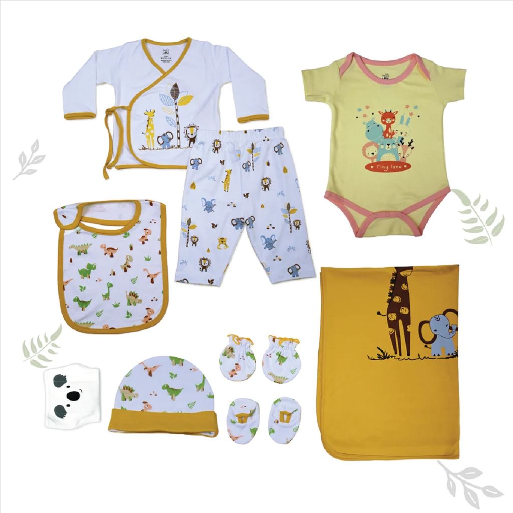 Tiny Lane Jungle Tribe Infant Gift Set | Pack of 9