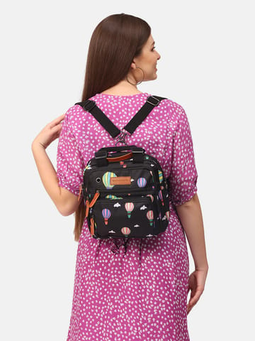 Charismomic Flying Dream Mini Diaper Backpack- Black