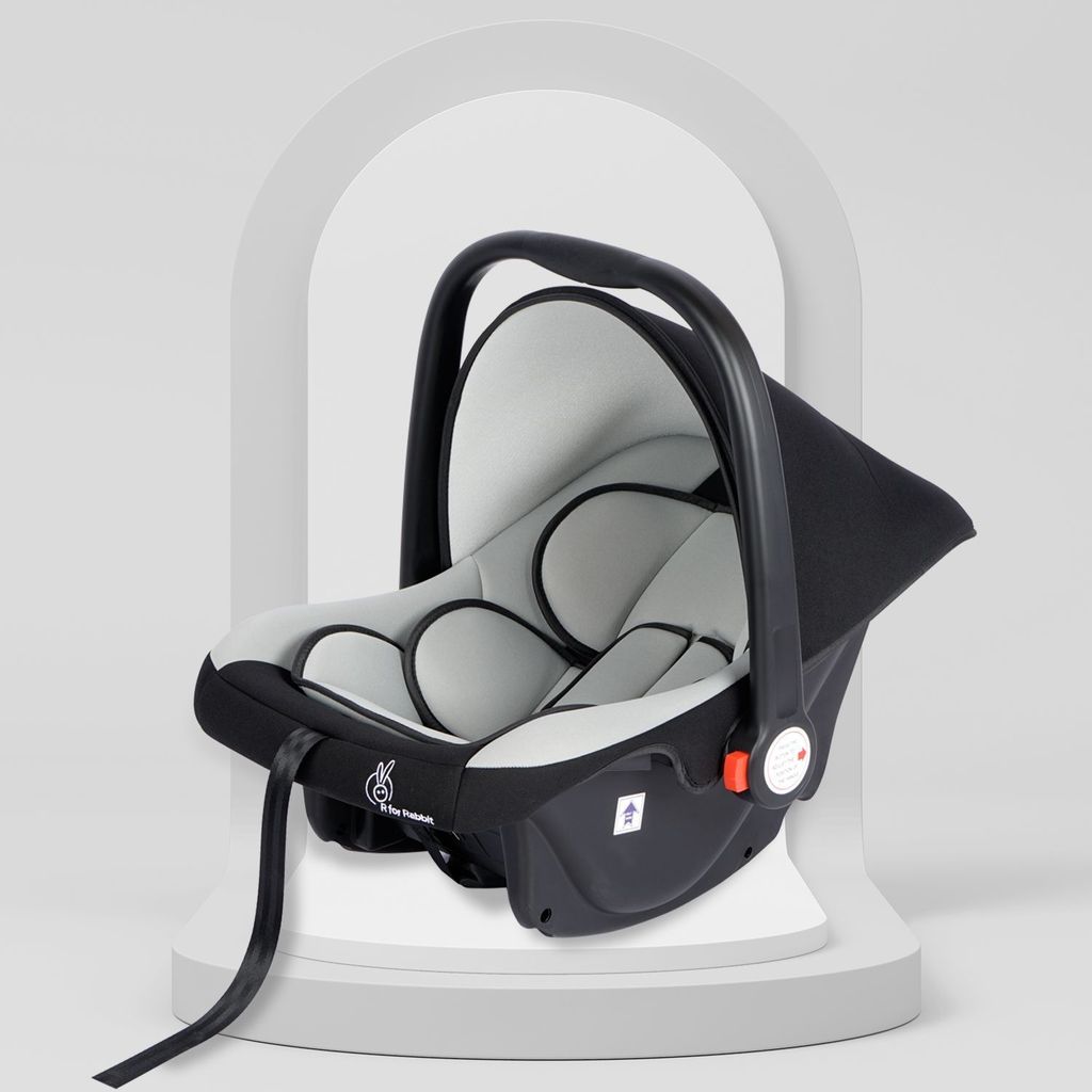 R for Rabbit Picaboo 4 in 1 Multipurpose Car Seat Cum Carry Cot Black Grey