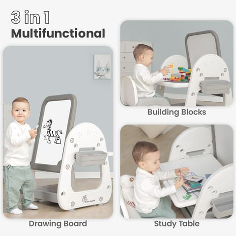 R for Rabbit Little Genius Picasso – Multifunctional Kids Study Table Chair Set