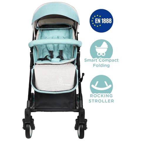 R for Rabbit Rock N Roll - 2 In 1 Baby Stroller Cum Rocker, Light Weight, Compact Travel Friendly, One Hand Fold